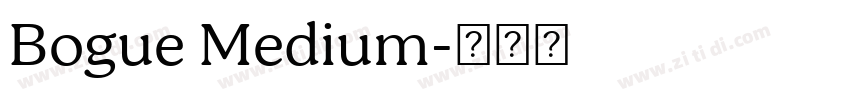 Bogue Medium字体转换